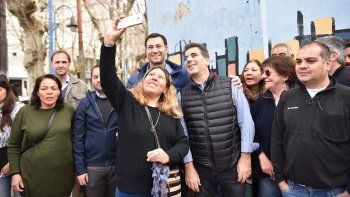 Cristian&nbsp;Ritondo recorrió el municipio de Escobar.