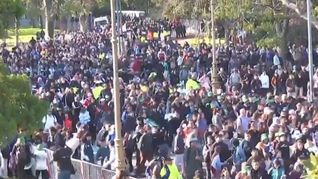 Se espera una multitud en el road show de Franco Colapinto en CABA. Se espera una multitud en el road show de Franco Colapinto en CABA.