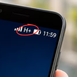 Qué significa el H+ en tu celular.