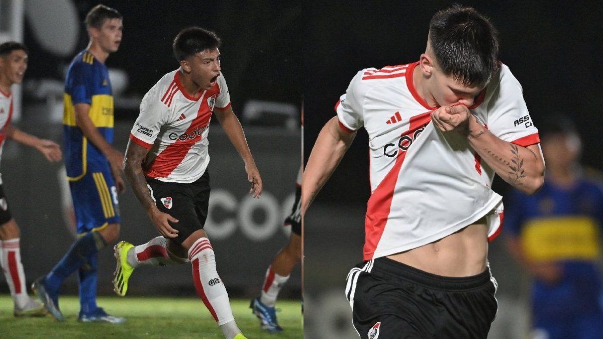 River beat Boca in the Reserve Superclásico thanks to Ruberto and Mastantuono