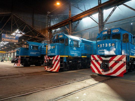 Trenes Argentinos transportó&nbsp; 5,5 millones de toneladas en los primeros 8 meses del año.