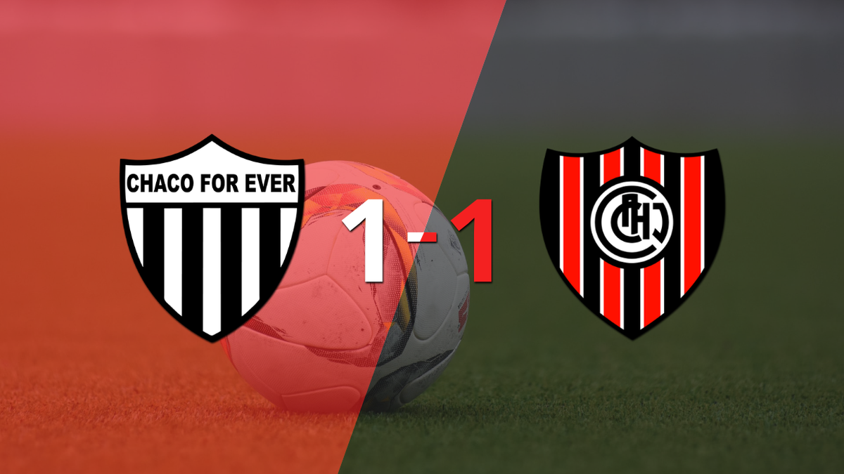 Chaco For Ever and Chacarita matched 1 to 1