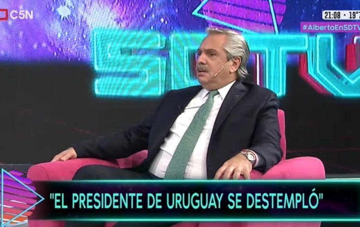 Alberto Fernández consideró que el discurso de Lacalle Pou fue destemplado y agresivo