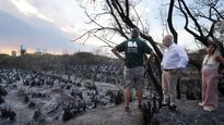 tras los incendios, horacio rodriguez larreta visito la reserva ecologica