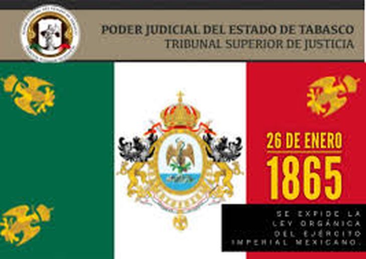 Se expide la Ley Orgánica del Ejército Imperial Mexicano en 1865. Se expide la Ley Orgánica del Ejército Imperial Mexicano en 1865.