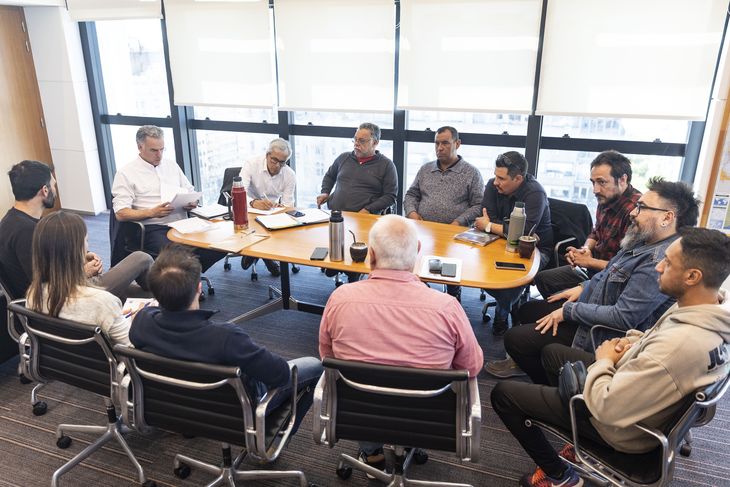 El presidente Yamandú Orsi recibió a trabajadores de la industria láctea. El presidente Yamandú Orsi recibió a trabajadores de la industria láctea.