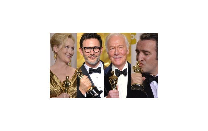 Meryl Streep, Christopher Plummer, Michel Hazanavicius y Jean Dujardin.