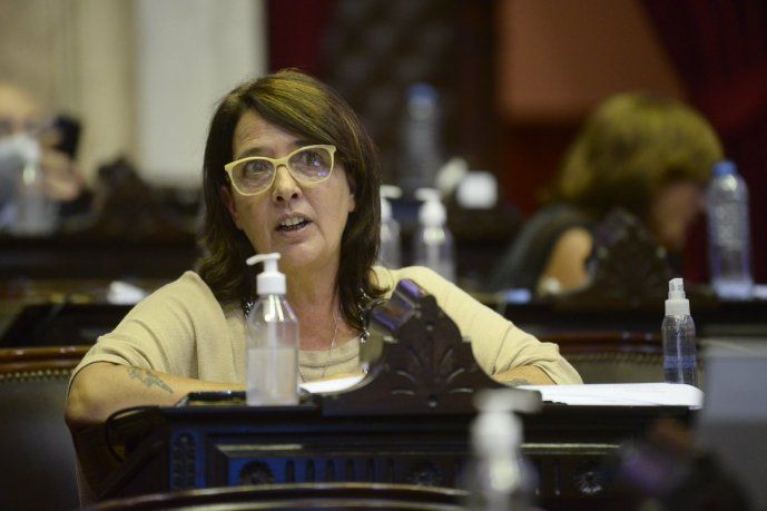 La diputada del PRO, María Luján Rey, mamá de una víctima de la tragedia de Once. 