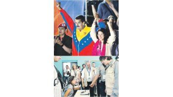 ámbito.com | Nicolás Maduro dirigió anoche un discurso a sus seguidores desde el Palacio Mirafl ores. El texto fue errático,intentó justifi car en varios tramos la exigua diferencia a su favor, y negó un fraude que, previsiblemente, denunciaríanlos opositores (arr