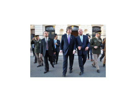 El vicepresidente Amado Boudou junto al gobernador jujeño Eduardo Fellner.