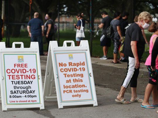 Florida marcó un récord de internaciones por Covid-19.