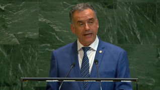 El presidente Yamandú Orsi brindó su primer discurso en la Asamblea General de las Naciones Unidas