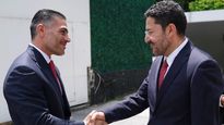 Omar García Harfuch junto a Martí Batres.