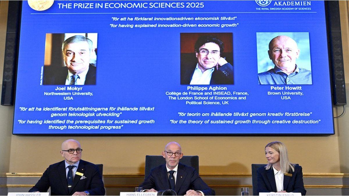 Why the 2025 Nobel Prize in Economics was awarded to Joel Mokyr, Philippe Aghion and Peter Howitt