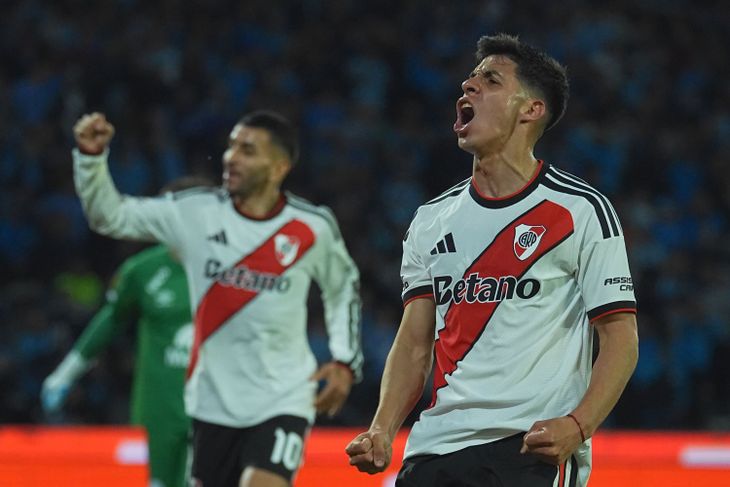 El desahogo de Tomás Galván tras el primer gol contra Belgrano. El desahogo de Tomás Galván tras el primer gol contra Belgrano.