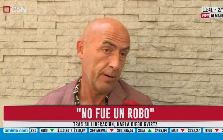 Liberaron a Diego Gvirtz: Es raro que se denuncie por un robo que no se cometió