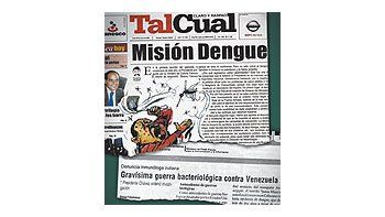 ámbito.com | Dos versiones sobre un mismo tema: el diario opositor «Tal Cual»elogia la campaña antidengue y el oficialista «VEA» la critica.