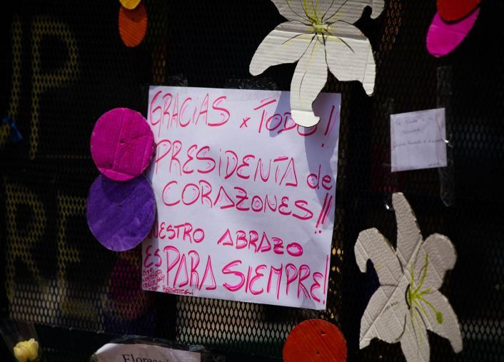 Último acto de Cristina de Kirchner como Presidente.