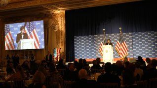 Javier Milei, en su viaje 14 a Estados Unidos. Javier Milei, en su viaje 14 a Estados Unidos.