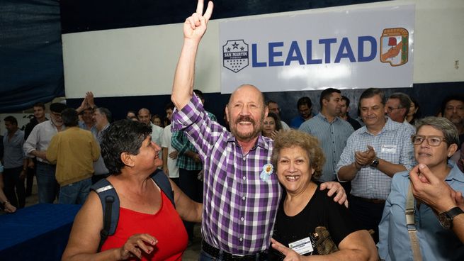Insfrán durante el congreso partidario que eligió a los candidatos oficiales.&nbsp;