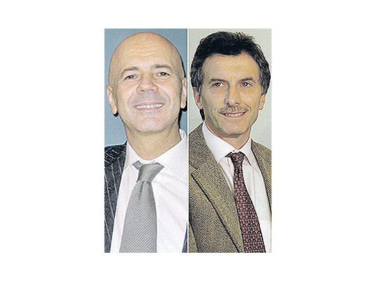 Jorge Telerman y Mauricio Macri