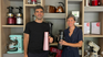 Carlos Genoud y Victoria Riqué, fundadores del estudio xCruze, con el e-termo diseñado para Peabody. 