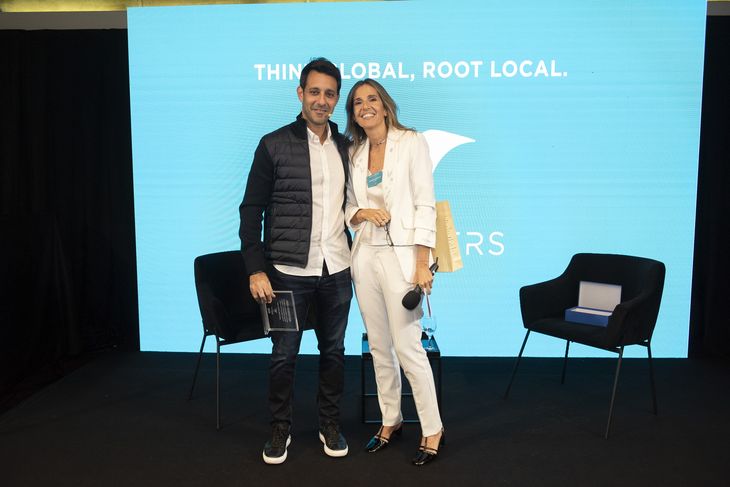 Ariel Szarfsztejn (Mercado Libre) y Andrea Sacerdote, socia fundadora de Talenters. Ariel Szarfsztejn (Mercado Libre) y Andrea Sacerdote, socia fundadora de Talenters.
