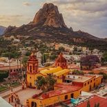 Vista aérea de Tequesquiapan en México. Vista aérea de Tequesquiapan en México.