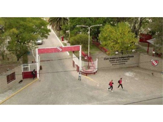 El complejo que Independiente tiene en Villa Dominico.