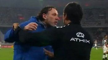 Gabriel Milito, a las trompadas.&nbsp;