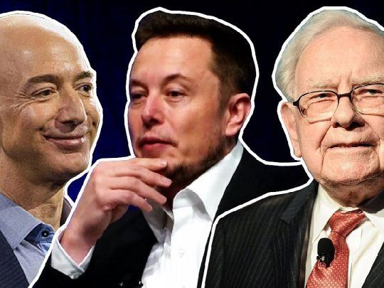 Jeff Bezos, Elon Musk y Warren Buffet, en la lista de los millonarios que menos impuestos pagan.