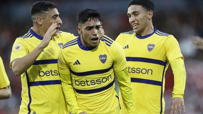 Boca celebra un gol