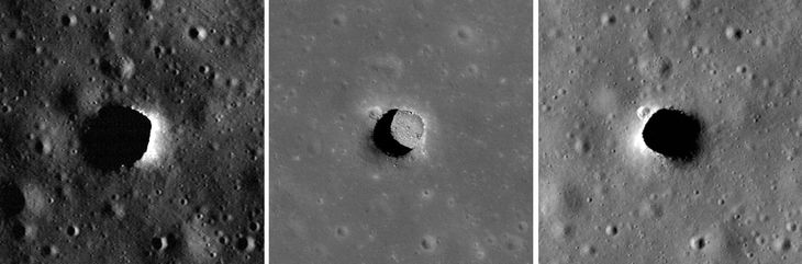 Recientemente, la NASA descubrió una serie de túneles subterráneos en la Luna.