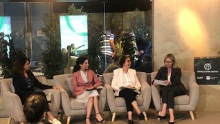 La ministra de Economía y Finanzas, Azucena Arbeleche, expuso en Dubái sobre el ejemplo de Uruguay en economía verde.
