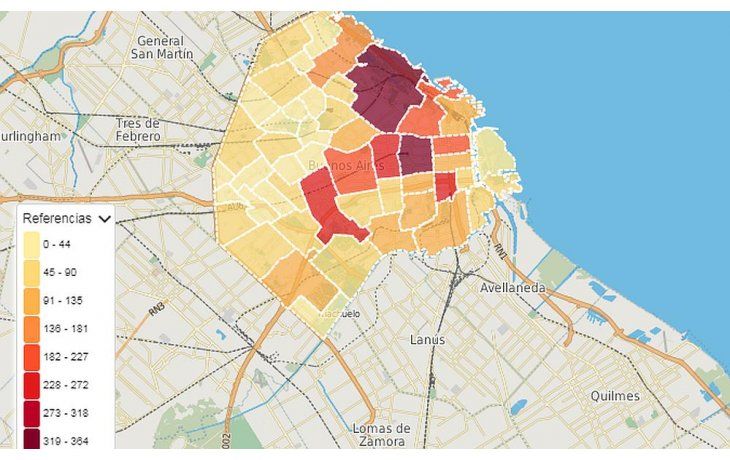 Ciudad: los barrios con más robos violentos