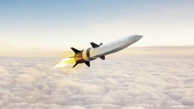 Estados Unidos aún no ha realizado pruebas con misiles hipersónicos, pero ya trabaja en proyectos, como el de Raytheon que muestra esta ilustración.