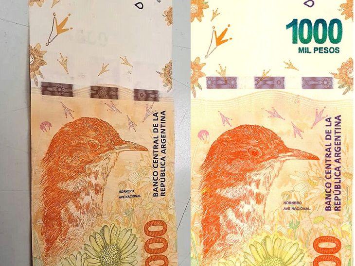 Official banknote of 1000 Argentine pesos. Official banknote of 1000 Argentine pesos.