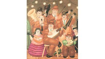ámbito.com | «Los músicos» deFernando Botero se vendióen Nueva York a 2.032.000dólares; claro que por unaobra del ilustradornorteamericano NormanRockwell se pagaron 9millones.