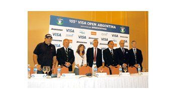 ámbito.com | El presidente de la AAG, Juan Nicholson; el director ejecutivo, Mark Lawrie; el titular de la Subcomisión de Golf del Jockey, Julio Sánchez Sorondo; Ángel Cabrera, y directivos de las empresas que sponsorean el certamen tomaron parte del lanzamiento.