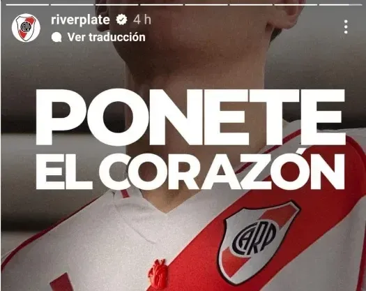 River's publication on his Instagram. River's publication on his Instagram.
