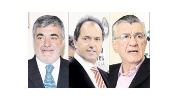 Mario Das Neves, Daniel Scioli, José Luis Gioja
