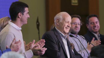 Juan Manuel Urtubey, Roberto Lavagna y Marco Lavagna.&nbsp;