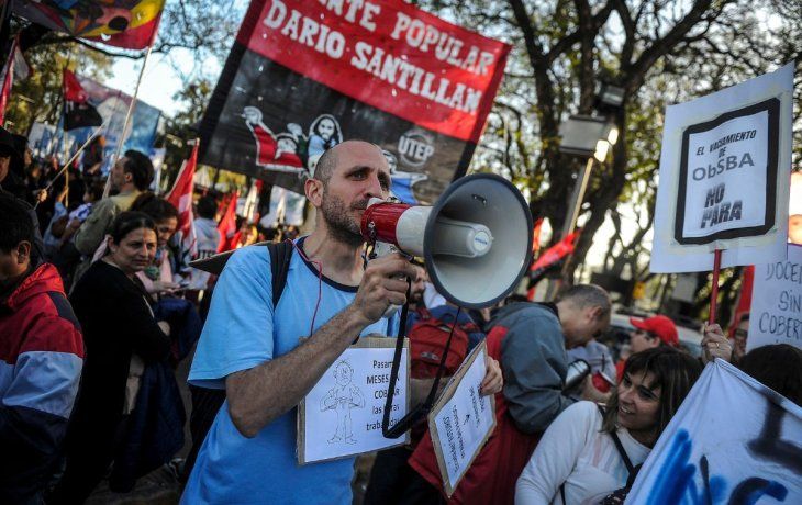 La manifestación se realizó en la jefatura de Gabinete porteño
