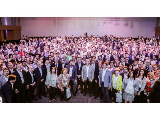 Mauricio Macri encabezó la apertura del segundo Encuentro Nacional de Intendentes.