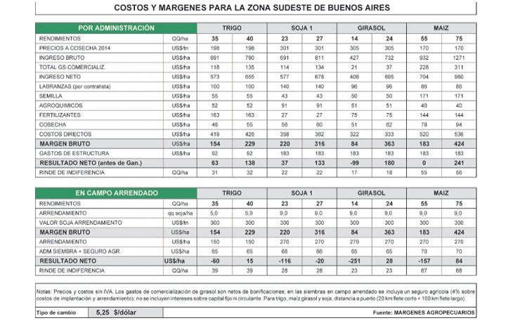 Frente a decisiones de siembra