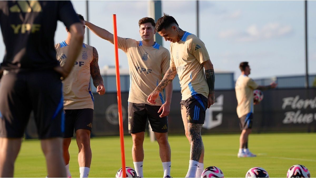 The Argentine National Team had its first training session in Miami
