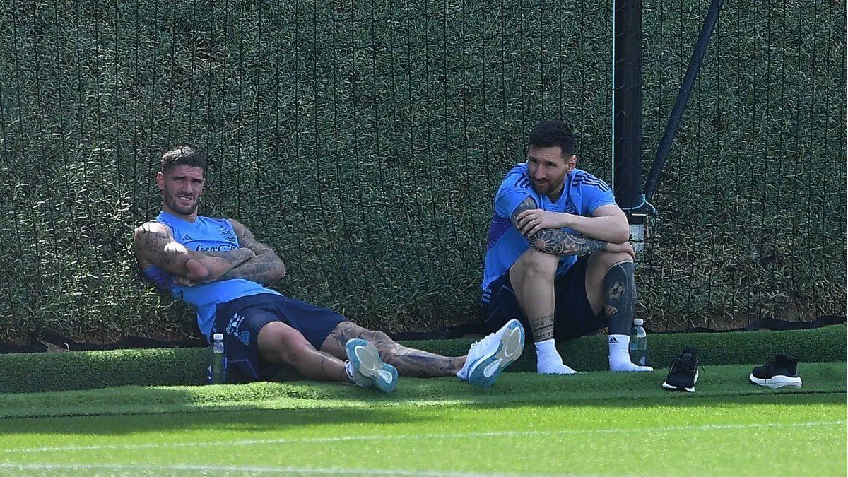 Messi and De Paul did not train on the return to practice: What happened to them?