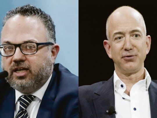 Matías Kulfas y Jeff Bezos.