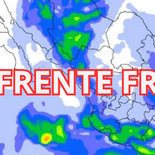 Frente Frío número 3 se aprixima a México por el norte.