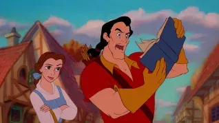 Gatón en la cinta animada de La Bella y la Bestia. Gatón en la cinta animada de La Bella y la Bestia.